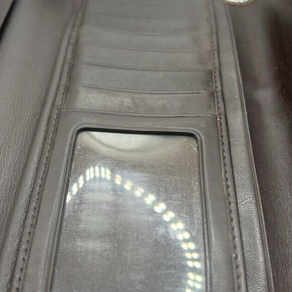 Coach Signature C Pleated Front Trifold Wallet - Picture 4 of 6